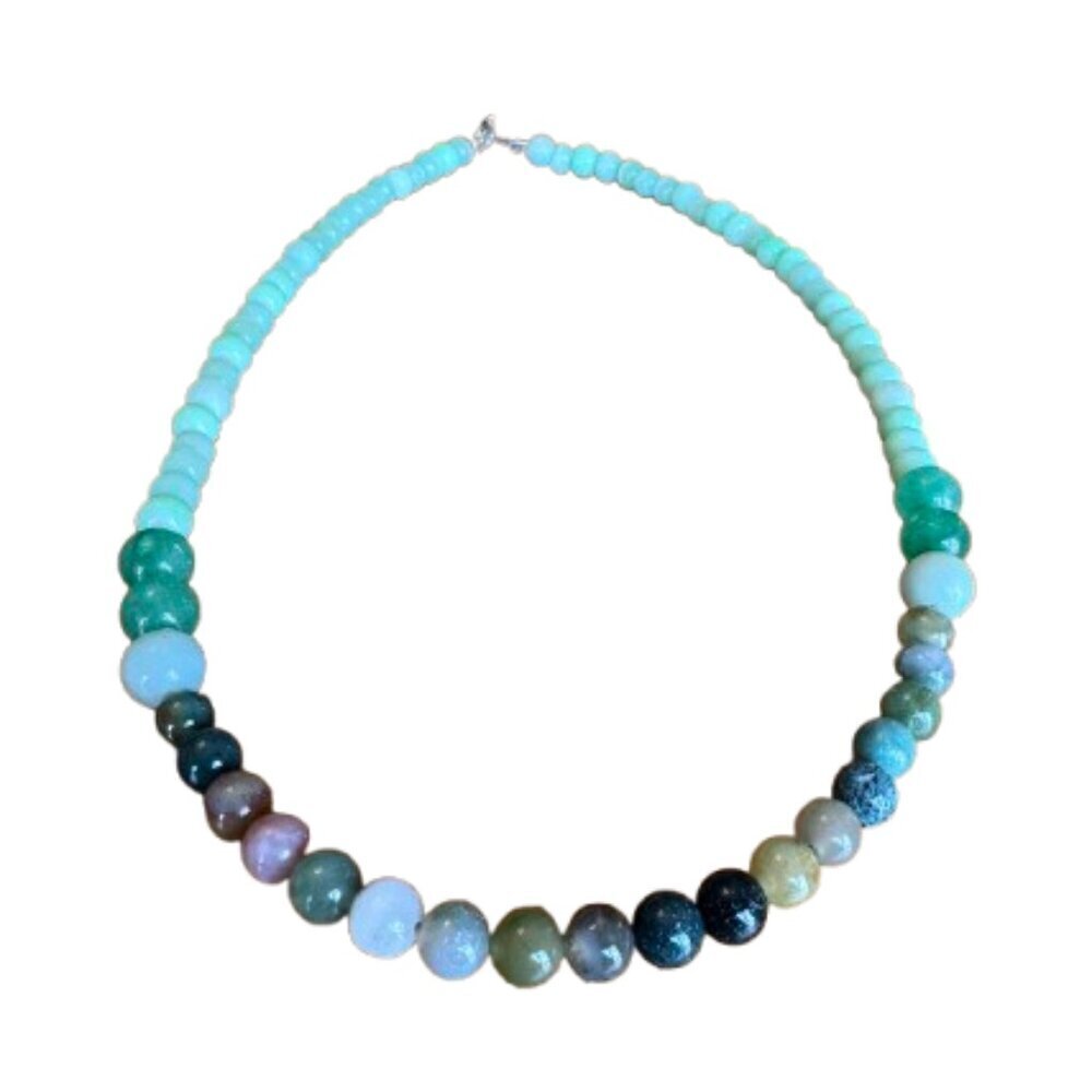Men's Necklace, Men's Beaded Necklace, 18 Inches Long NWT (MJW008) - Picture 2 of 3